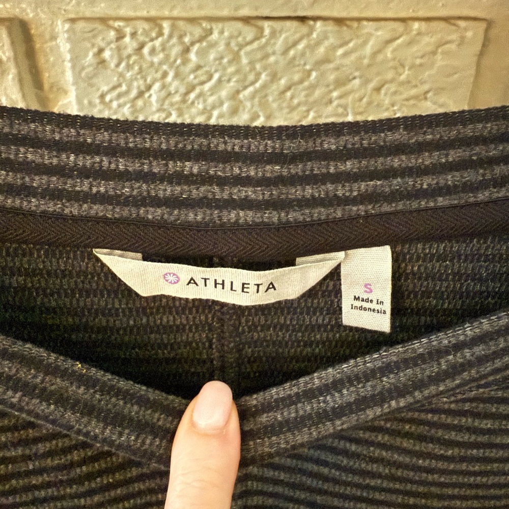 Athleta Carmella Striped Long Sleeve Tunic Mini Dress - Small
